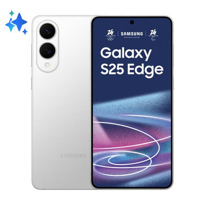 Samsung Galaxy S25 Edge, Smartphone AI, Display 6.7'' QHD+ Dynamic AMOLED 2X, Fotocamera 200MP, RAM 12GB, 256GB, 3.900 mAh, Titanium Silver [SM-S937BZSDEUE]