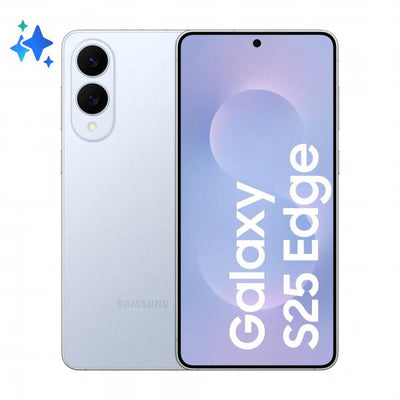 Samsung Galaxy S25 Edge, Smartphone AI, Display 6.7'' QHD+ Dynamic AMOLED 2X, Fotocamera 200MP, RAM 12GB, 512GB, 3.900 mAh, Titanium Icyblue [SM-S937BLBGEUE]