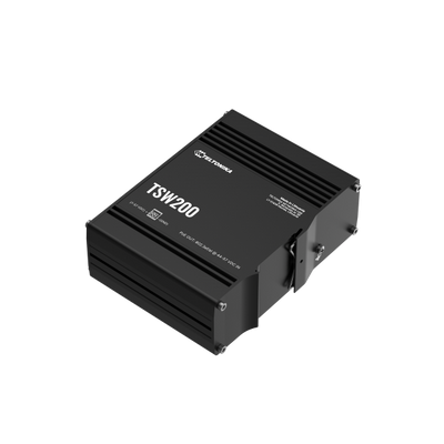 Teltonika - TSW200 Switch 8 porte PoE+ unmanaged con 2 porte SFP, 240W di power budget (without Din Rail) [TSW2000000B0]