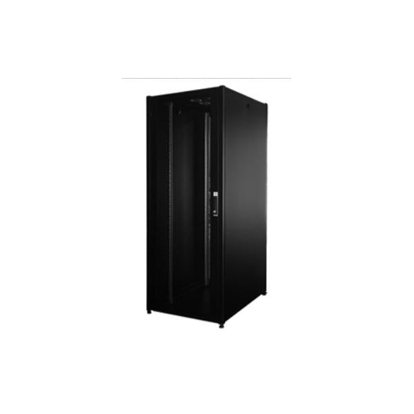 LINK ARMADIO RACK PER RETI 19" 42U (A)2002, (L)800, (P)1000 COLORE NERO PORTA TRAFORATA SERIE EAVI [LK1942U810PTN]