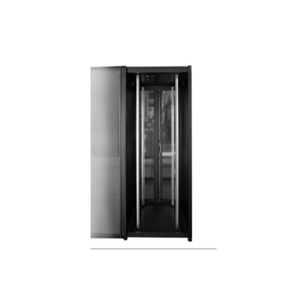 LINK ARMADIO RACK PER RETI 19" 42U (A)2002, (L)800, (P)1000 COLORE NERO PORTA TRAFORATA SERIE EAVI [LK1942U810PTN]