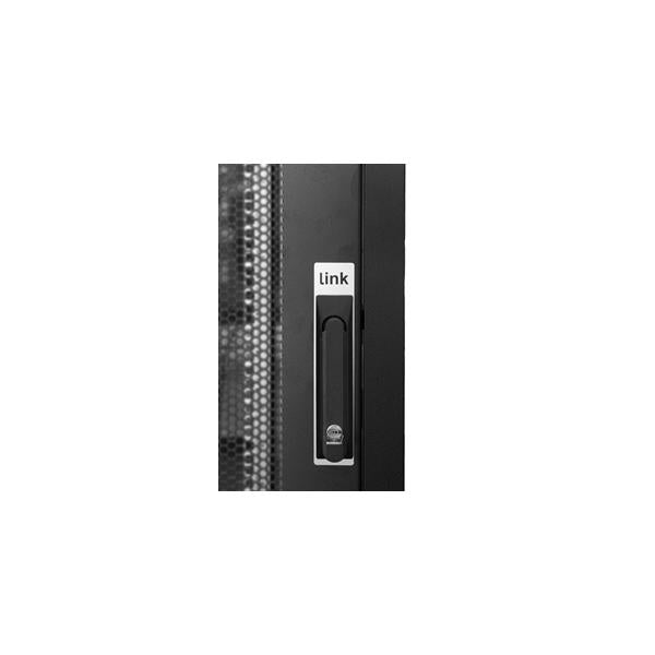 LINK ARMADIO RACK PER RETI 19" 42U (A)2002, (L)800, (P)1000 COLORE NERO PORTA TRAFORATA SERIE EAVI [LK1942U810PTN]