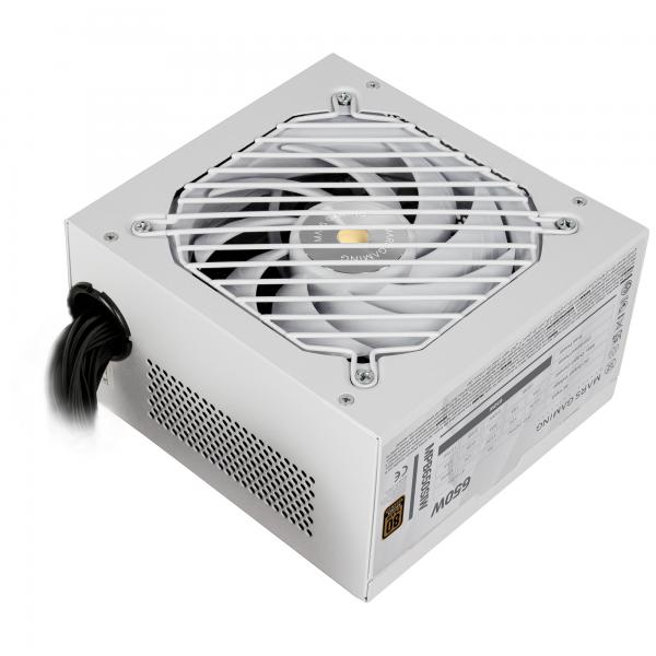 MARSGAMING ALIMENTATORE MPB650SIW 650W 80PLUS BRONZE BIANCO APFC 2X PCIE6+ [MPB650SIW]