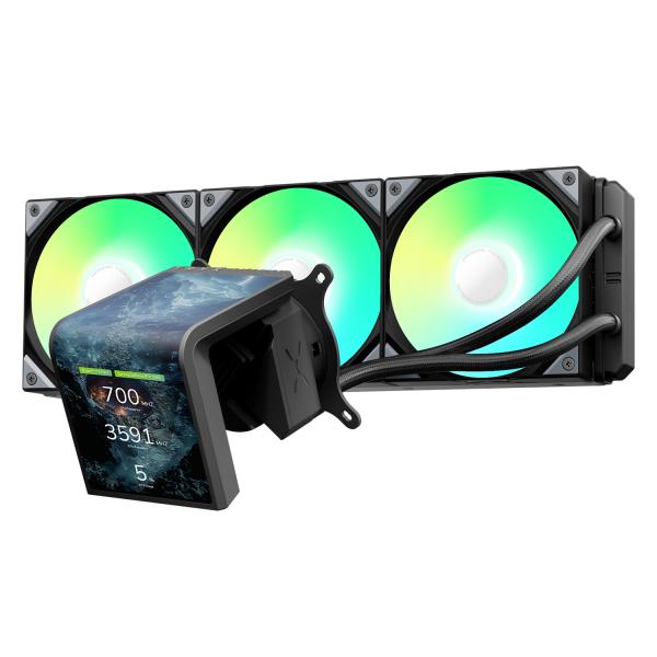 TRYX RAFF LIQUIDO PANORAMA SE ARGB 360 3D-AMOLED DISPLAY 360mm BLACK [L-P360L-AM3M-G0K]