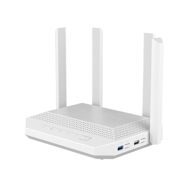 KEENETIC Hero 2nd Gen. (KN-1012) AX3000 Mesh Wi-Fi 6 Multi-Gigabit Router with a 4-Port Gigabit and 1-Port 2.5 Gigabit Smart Switch, SFP Combo Port, USB 2.0 and USB 3.0 Ports [KN-1012-01-EU]
