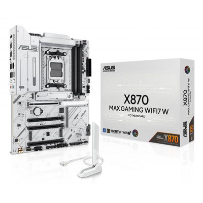 ASUS MB X870 MAX GAMING WIFI7 W//AM5,X870,USB4,WIFI7,AURA BIANCA [X870 MAX GAM WIFI7 W]