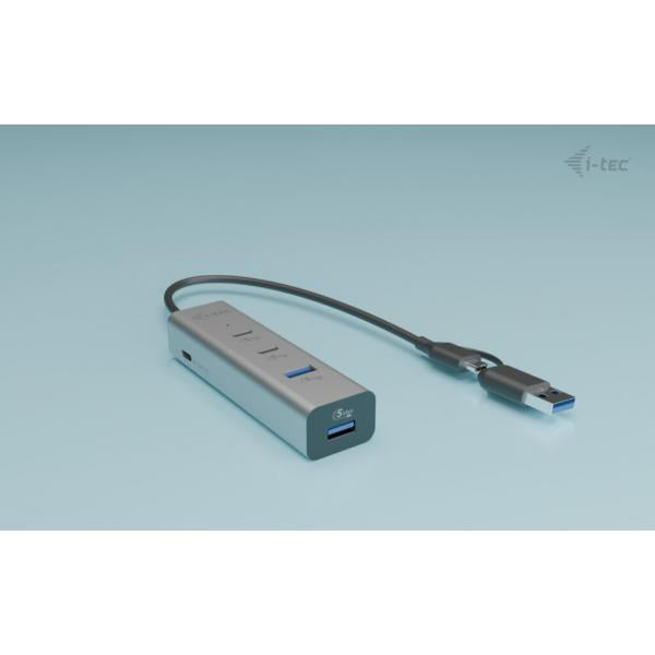 i-tec Metal Universal Charging HUB 2xUSB-C + 2x USB-A Port + Power Delivery 85W [CAHUBMETAL2A2CPD]
