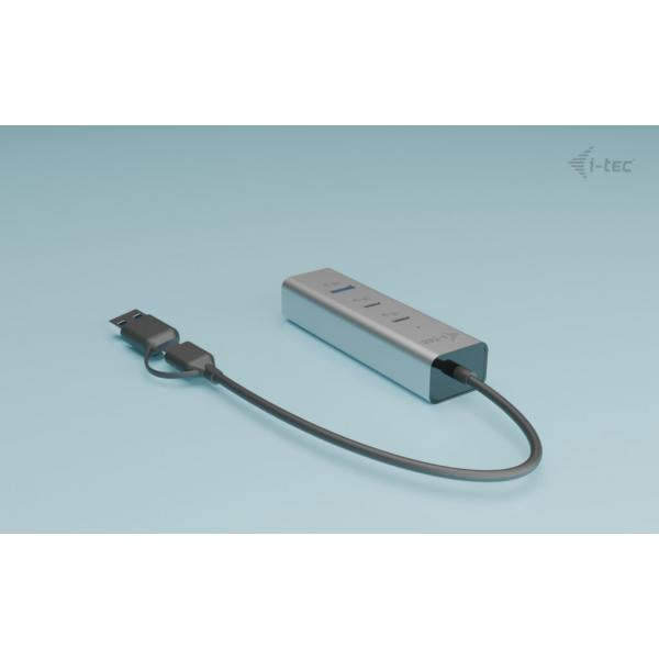 i-tec Metal Universal Charging HUB 2xUSB-C + 2x USB-A Port + Power Delivery 85W [CAHUBMETAL2A2CPD]