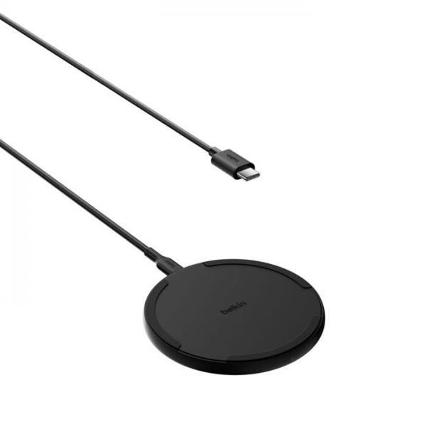 Belkin WIA012HQBK Caricabatterie per dispositivi mobili Smartphone Nero AC Carica wireless Ricarica rapida Interno [WIA012HQBK]