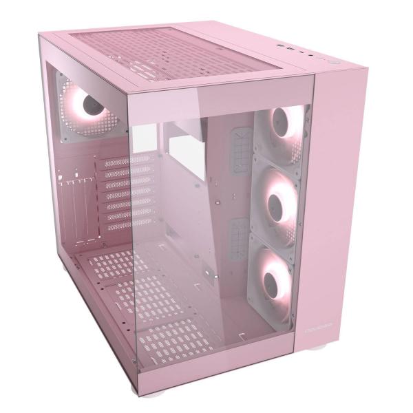 COUGAR CASE MID TOWER DUAL CHAMBER FV150 RGB ROSA 3x120INV+120 + HUB [CGR-5KA1P-RGB]