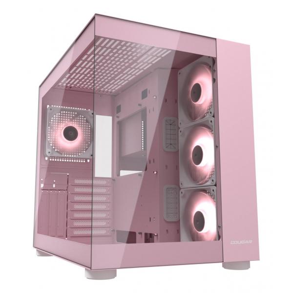 COUGAR CASE MID TOWER DUAL CHAMBER FV150 RGB ROSA 3x120INV+120 + HUB [CGR-5KA1P-RGB]