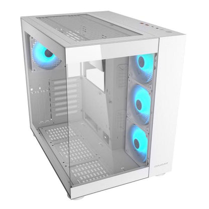 COUGAR CASE MID TOWER CUBE FV 150 RGB WHITE D.CHAMBER 3*120+120mm ARGB FAN [CGR-5KA1W-RGB]