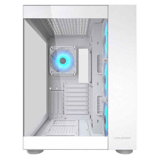 COUGAR CASE MID TOWER CUBE FV 150 RGB WHITE D.CHAMBER 3*120+120mm ARGB FAN [CGR-5KA1W-RGB]
