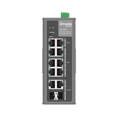 TP-Link - IES210GPP - Omada 10-Port Gigabit Industrial Easy Managed Switch with 6-Port PoE+ and 2-Port PoE++ [IES210GPP]