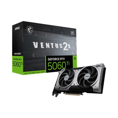 MSI VGA GEFORCE RTX 5060 TI, RTX 5060 Ti 16G VENTUS 2X OC PLUS, 16GB GDDR7, HDMI/DP*3, ATX, DUAL FAN [RTX 5060 TI 16G V2OP]