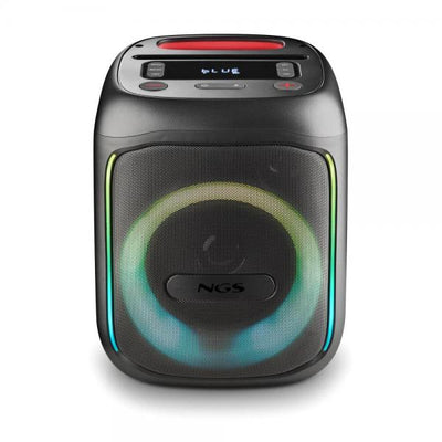 NGS ALTOPARLANTE PORTATILE 80W, AUTONOMIA 10H, LED, INGRESSO BT,TWS,USB,TF,AUX CON INGR MICR, NERO [WILDSWAGGO]