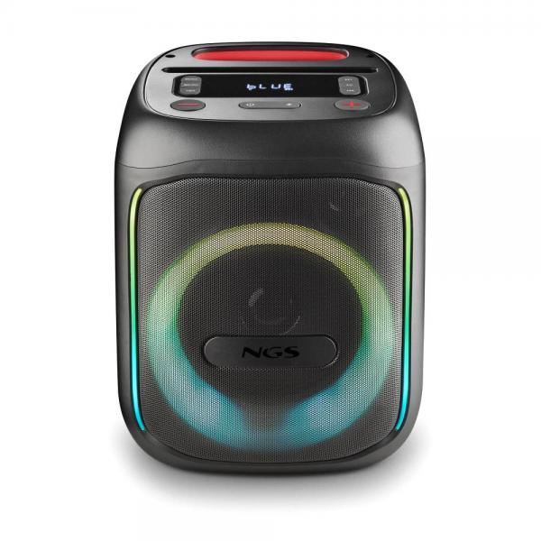 NGS ALTOPARLANTE PORTATILE 80W, AUTONOMIA 10H, LED, INGRESSO BT,TWS,USB,TF,AUX CON INGR MICR, NERO [WILDSWAGGO]