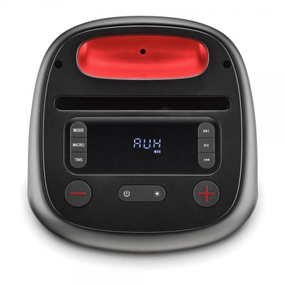NGS ALTOPARLANTE PORTATILE 80W, AUTONOMIA 10H, LED, INGRESSO BT,TWS,USB,TF,AUX CON INGR MICR, NERO [WILDSWAGGO]