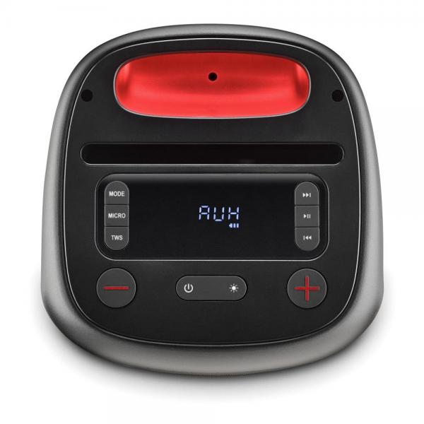 NGS ALTOPARLANTE PORTATILE 80W, AUTONOMIA 10H, LED, INGRESSO BT,TWS,USB,TF,AUX CON INGR MICR, NERO [WILDSWAGGO]