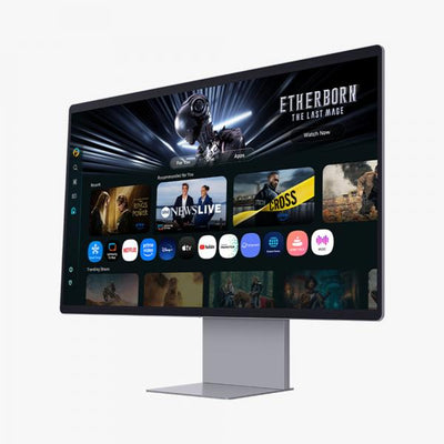 SAMSUNG SMART MONITOR 32 OLED 16:9 4K UHD 0,03MS 250 CDM 165hz, PIVOT, DP/HDMI, MULTIMEDIALE, SMART MONITOR M9 [LS32FM900SUXEN]