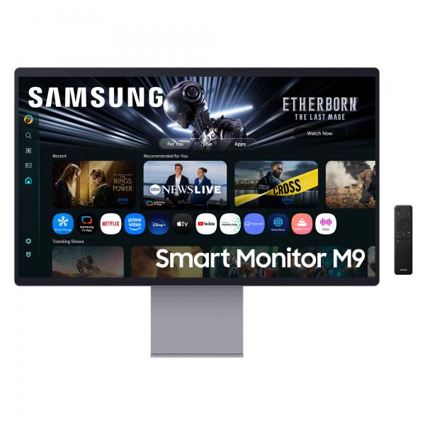 SAMSUNG SMART MONITOR 32 OLED 16:9 4K UHD 0,03MS 250 CDM 165hz, PIVOT, DP/HDMI, MULTIMEDIALE, SMART MONITOR M9 [LS32FM900SUXEN]