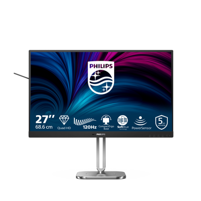 Philips Serie 4000 27B2N4500/00 Monitor PC 68,6 cm (27") 2560 x 1440 Pixel Quad HD LCD Grigio [27B2N4500/00]