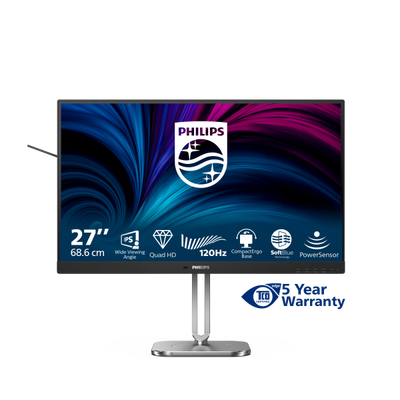 Philips Serie 4000 27B2N4500/00 Monitor PC 68,6 cm (27") 2560 x 1440 Pixel Quad HD LCD Grigio [27B2N4500/00]