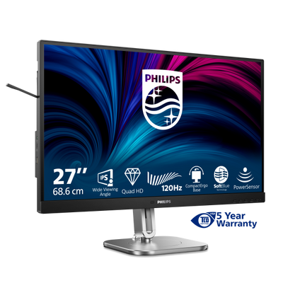 Philips Serie 4000 27B2N4500/00 Monitor PC 68,6 cm (27") 2560 x 1440 Pixel Quad HD LCD Grigio [27B2N4500/00]