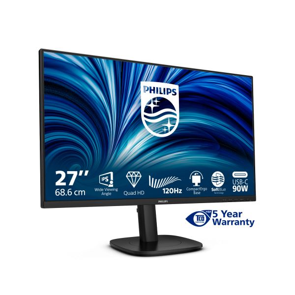Philips 3000 Series - 27 inch - QUAD HD LCD - 2560x1440 - Pivot - HAS [27B2U3601/00]