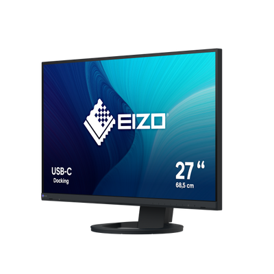 EIZO MONITOR 27 LED IPS 16:9 QHD 350 CDM, PIVOT, USB-C, DP/HDMI, FLEXSCAN, GAR 7 ANNI [EV2720S-BK]