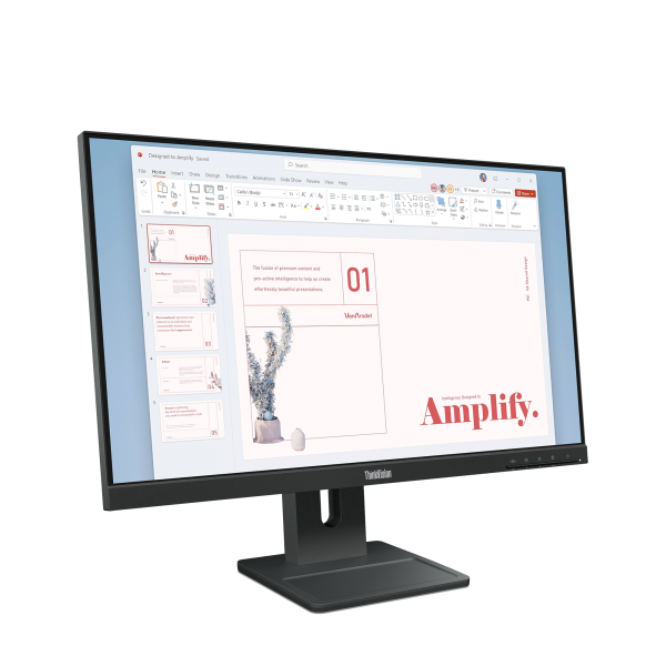 LENOVO MONITOR 23,8 LED IPS 16:9 FHD 6MS 250 CDM, PIVOT, VGA/DP/HDMI, MULTIMEDIALE, E24-40 [64BAMAT1EU]