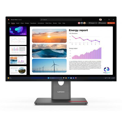 Lenovo ThinkVision P24Q-40 - 24 inch - Quad HD IPS LED Monitor - 2560x1440 - 120Hz - Pivot / HAS / USB-C [64B2GAT1EU]