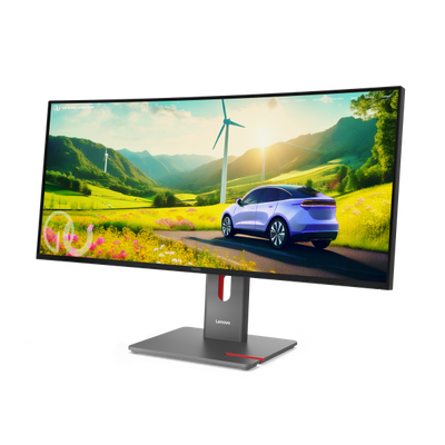 Lenovo ThinkVision P34WD-40 - 34 inch Curved - UltraWide Quad HD IPS LED Monitor - 3440x1440 - 120Hz - HAS / RJ45 / USB-C [64ADGAT1EU]