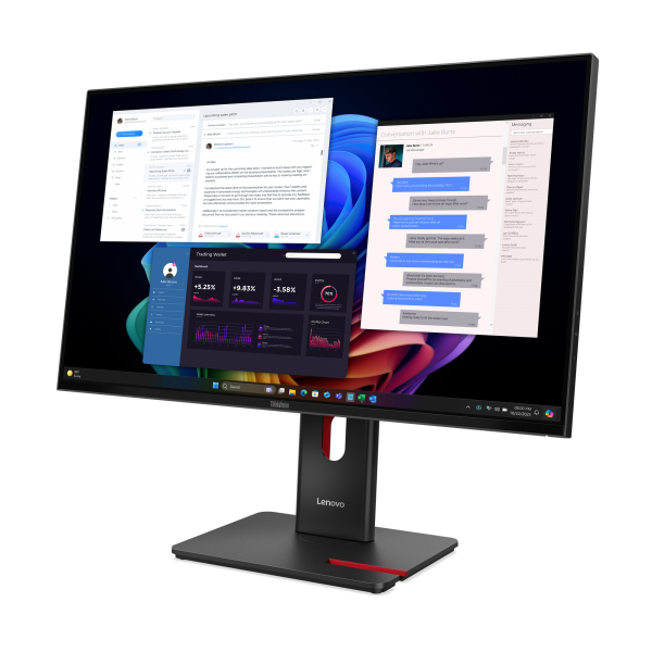 Lenovo ThinkVision T27UD-40 - 27 inch - 4K Ultra HD IPS LED Monitor - 3840x2160 - Pivot / HAS / RJ45 / USB-C [64AFGAT2EU]