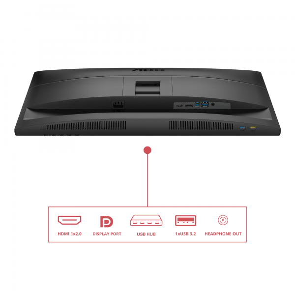 AOC MONITOR 27 LED IPS QHD 16:9 4MS 120hz 350 CDM, PIVOT, DP/HDMI, MULTIMEDIALE [Q27E4U]