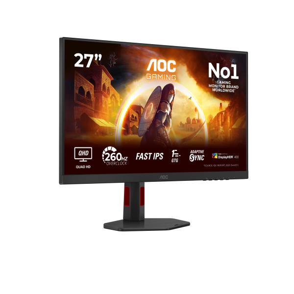 Aoc G4 Series - 27 inch - Quad HD LED - 2560x1440 - 240hz - Black [Q27G4ZR]