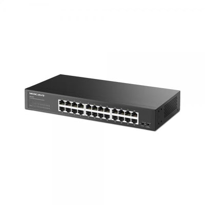 Mercusys MS124GS switch di rete Gigabit Ethernet (10/100/1000) Nero [MS124GS]