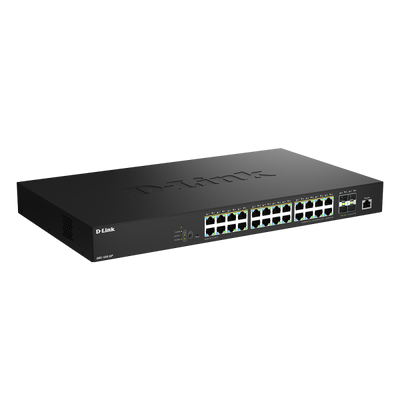D-LINK SWITCH 28-PORT 2.5G MULTI-GIGABIT POE++ SMART MANAGED SWITCH WITH 4 X 10G SFP+ PORTS [DMS-1250-28P]