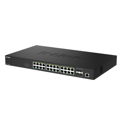 D-LINK SWITCH 28-PORT 2.5G MULTI-GIGABIT POE++ SMART MANAGED SWITCH WITH 4 X 10G SFP+ PORTS [DMS-1250-28P]