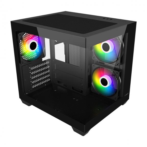 FSP FORTRON CASE M.TOWER S140 USB3*1 USB2.0*2, 120mm REVERSE ARGB FAN* 2 & [POC0000286]