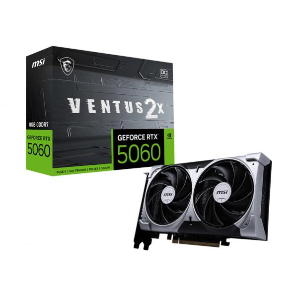 VGA MSI GEFORCE RTX 5060 8G VENTUS 2X OC [RTX 5060 8G VENTUS 2X OC]