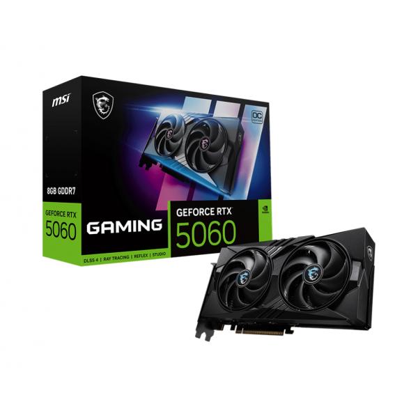 MSI GeForce RTX 5060 8G GAMING OC NVIDIA 8 GB GDDR7 [RTX50608GGAMINGOC]