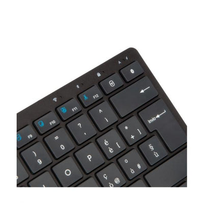 Vultech KEY-601WBT tastiera Ufficio USB + RF Wireless + Bluetooth QWERTY Italiano Nero [KEY-601WBT]