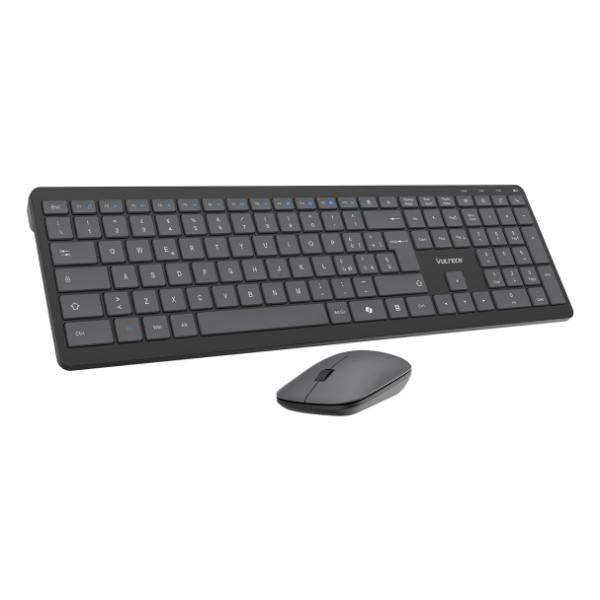 Vultech KM-851W tastiera Mouse incluso Ufficio Wireless a RF + USB QWERTY Italiano Nero [KM-851W]