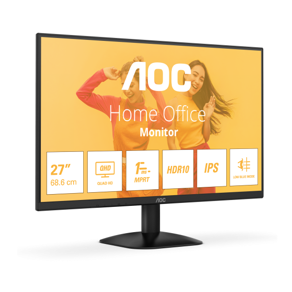 AOC MONITOR 27 LED IPS QHD 16:9 1MS 300 CDM, DP/HDMI [Q27B35E]