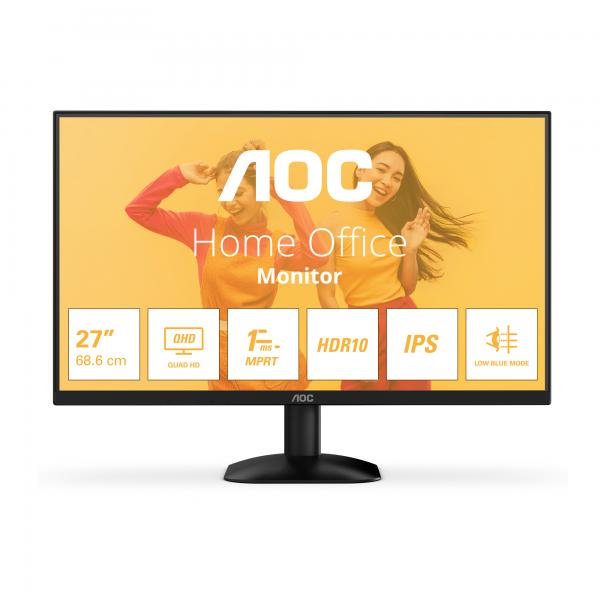 AOC B3 Q27B35E Monitor PC 68,6 cm (27") 2560 x 1440 Pixel Quad HD LED Nero [Q27B35E]