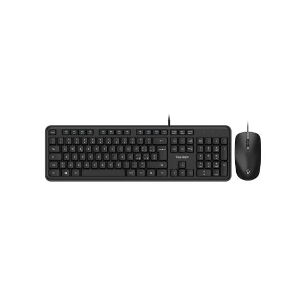 VULTECH TASTIERA E MOUSE BUNDLE, CON FILO USB, 2000DPI [KM-811]