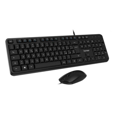 Vultech KM-811 tastiera Mouse incluso Ufficio USB QWERTY Italiano Nero [KM-811]