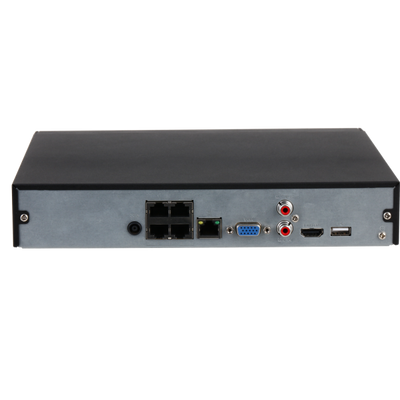 NVR 4 canali IP fino a 12 MP (recording) con SSD interno da 960 GB, 4 canali a 4 MP/8 canali a 1080p (decoding), 4xPoE /48V I/O Audio 1 LAN [NVR4104HS-P-4KS3(960G)]