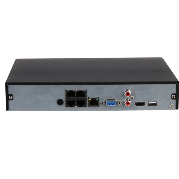 NVR 4 canali IP fino a 12 MP (recording) con SSD interno da 960 GB, 4 canali a 4 MP/8 canali a 1080p (decoding), 4xPoE /48V I/O Audio 1 LAN [NVR4104HS-P-4KS3(960G)]